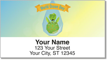 World Oceans Day Address Labels