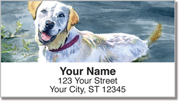 Dog Artwork Address Labels