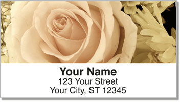 Beautiful Rose Address Labels