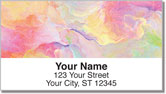 Floral Abstract Address Labels