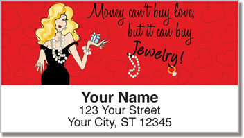 Classic Working Girl Address Labels