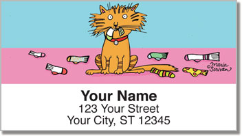 Scrivan Cats Address Labels