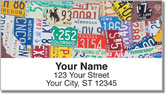 California License Plate Address Labels