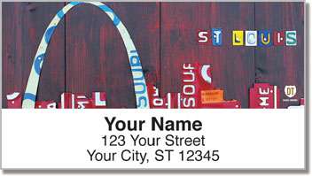 Missouri License Plate Address Labels
