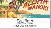 Hawaiian Art Address Labels
