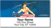 Pin Up Girl Address Labels