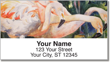Kay Smith Flamingo Address Labels