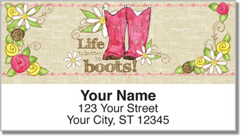 Cowgirl Happy Address Labels