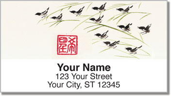 Hints of Asia Address Labels
