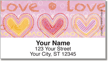 Love Love Address Labels