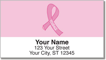 Reed Pink Ribbon Address Labels