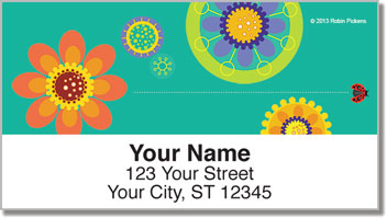 Modern Garden Address Labels
