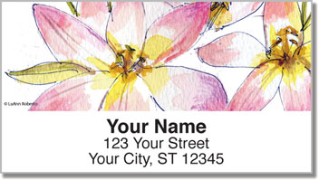 Fruits and Flowers Address Labels