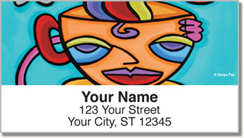 Coffee and Latte Address Labels