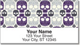 Damask Skull Address Labels