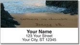 Quote Sand Scribbles Address Labels