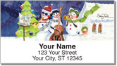Snow Musician Address Labels