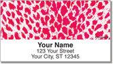 Neon Leopard Address Labels