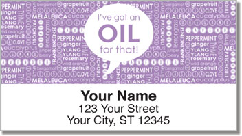 Essential Oils Address Labels
