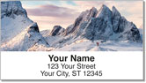 Winter Mountain Address Labels
