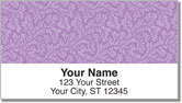 Violet Leaves Address Labels