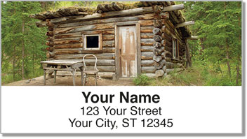 Rustic Building Address Labels