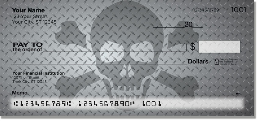 Skull Pirate Diamondplate Checks