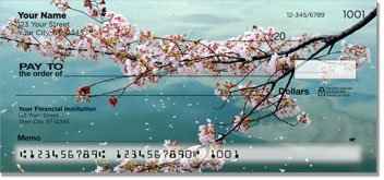 1 Box Duplicates Cherry Blossoms Personal Checks 