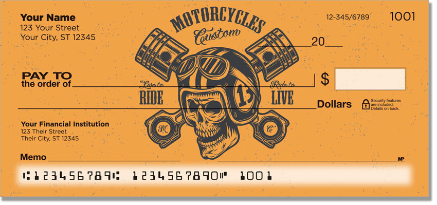 Motorcycle Daydream Personal Checks