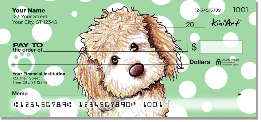 Doodle Series Labradoodle Art Checks