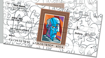 Picasso Portrait Side Tear Checks