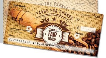Fair Trade Coffee Side Tear Checks