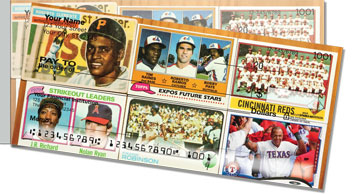 Vintage Baseball Card Side Tear Checks