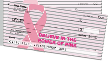 Power of Pink Side Tear Checks