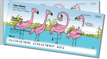 Scrivan Flamingos Side Tear Checks