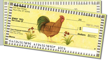 Country Rooster Side Tear Checks