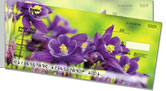 Purple Flower Side Tear Checks