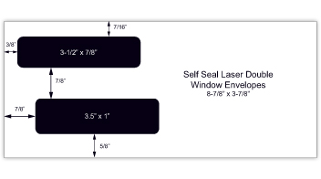 Self Seal Laser Check Envelopes